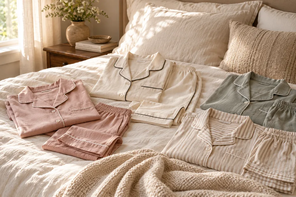 Concept illustration of a neutral sleepwear collection